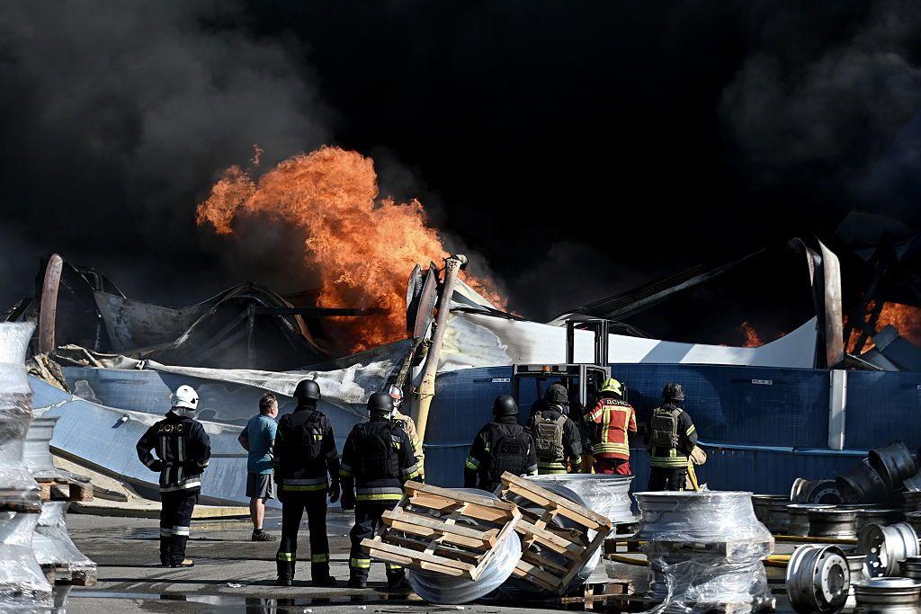 Image caption,Russian drone strikes have caused serious damage around Kyiv in recent weeks