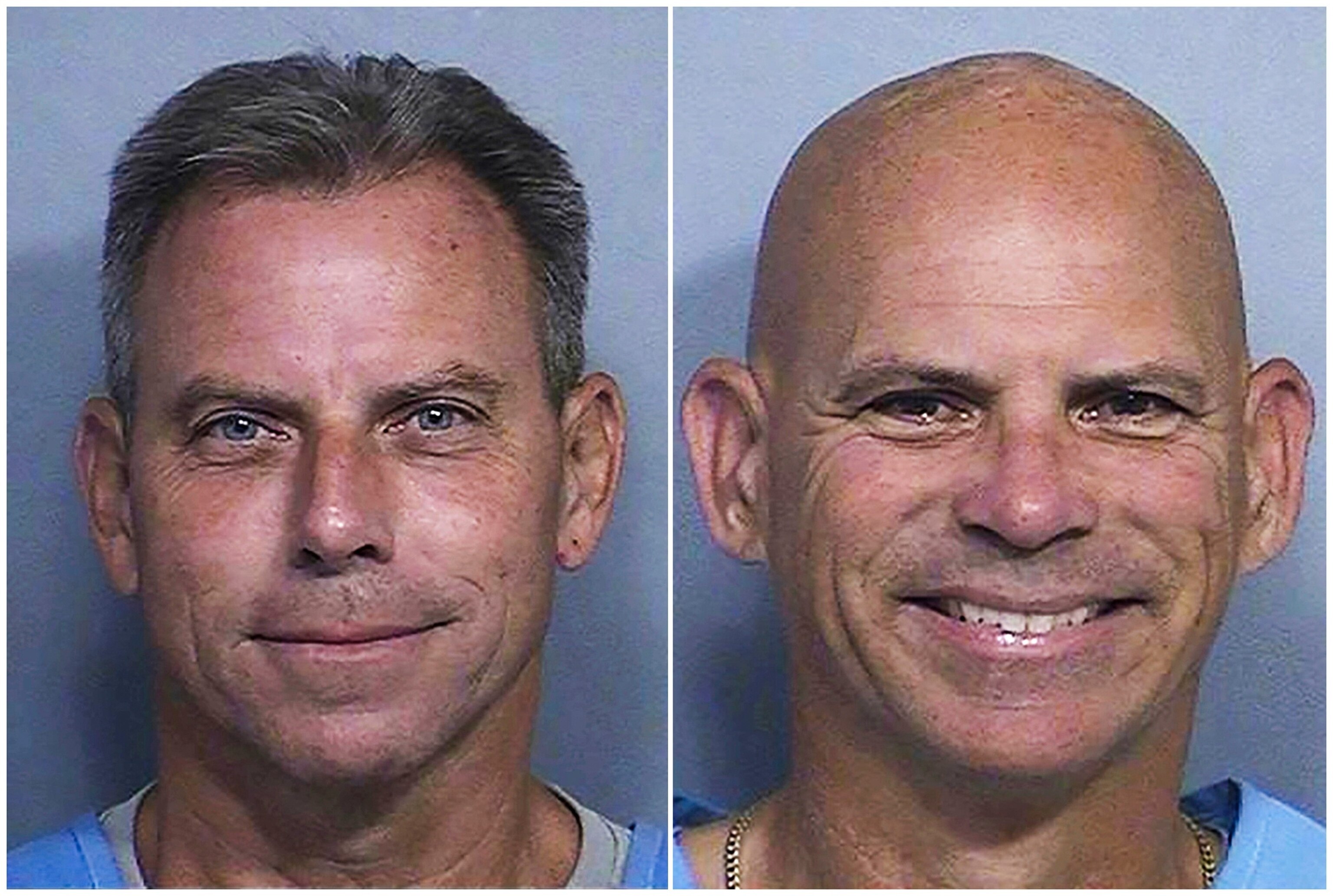 This combination of two booking photos provided by the California Department of Corrections shows Erik Menendez, left, and Lyle Menendez.CDCR