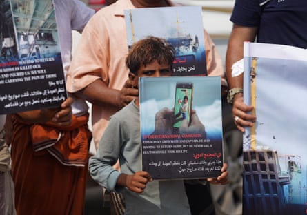 Yemenis protest against Houthi attacks on Red Sea shipping. Experts warn that these attacks in response to the US-Israel war on Iran are allowing piracy to thrive.Photograph: Anadolu/Getty