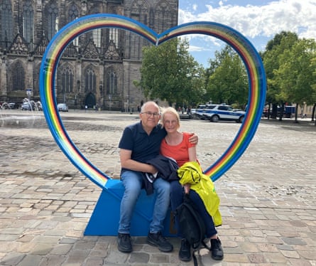 Franz Josef and Christiane Jäker say populists are ruining everything Germany has created since the second world war.Photograph: Kate Connolly/The Guardian