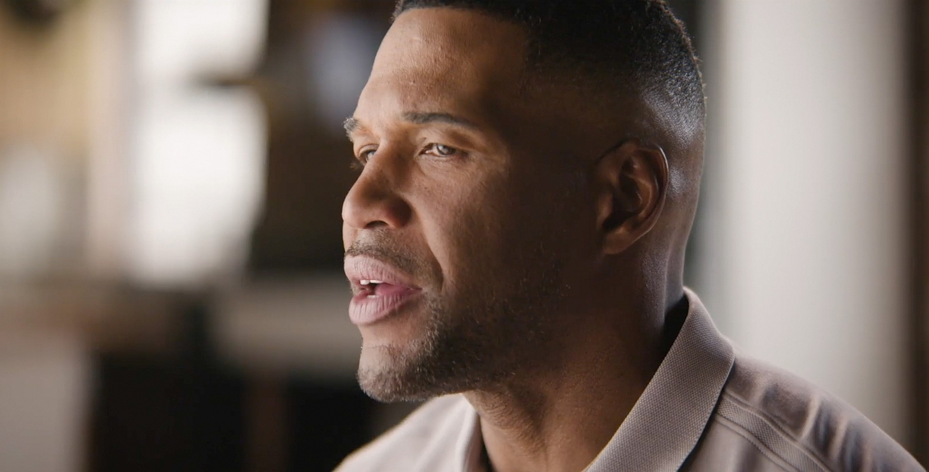 Michael Strahan, former NFL player and "Good Morning America" host, speaks about his experience on 9/11 in the ABC News Special "9/11: United We Stand -- 25 Years Later," airing on Tuesday, Sept. 1.ABC News Studios