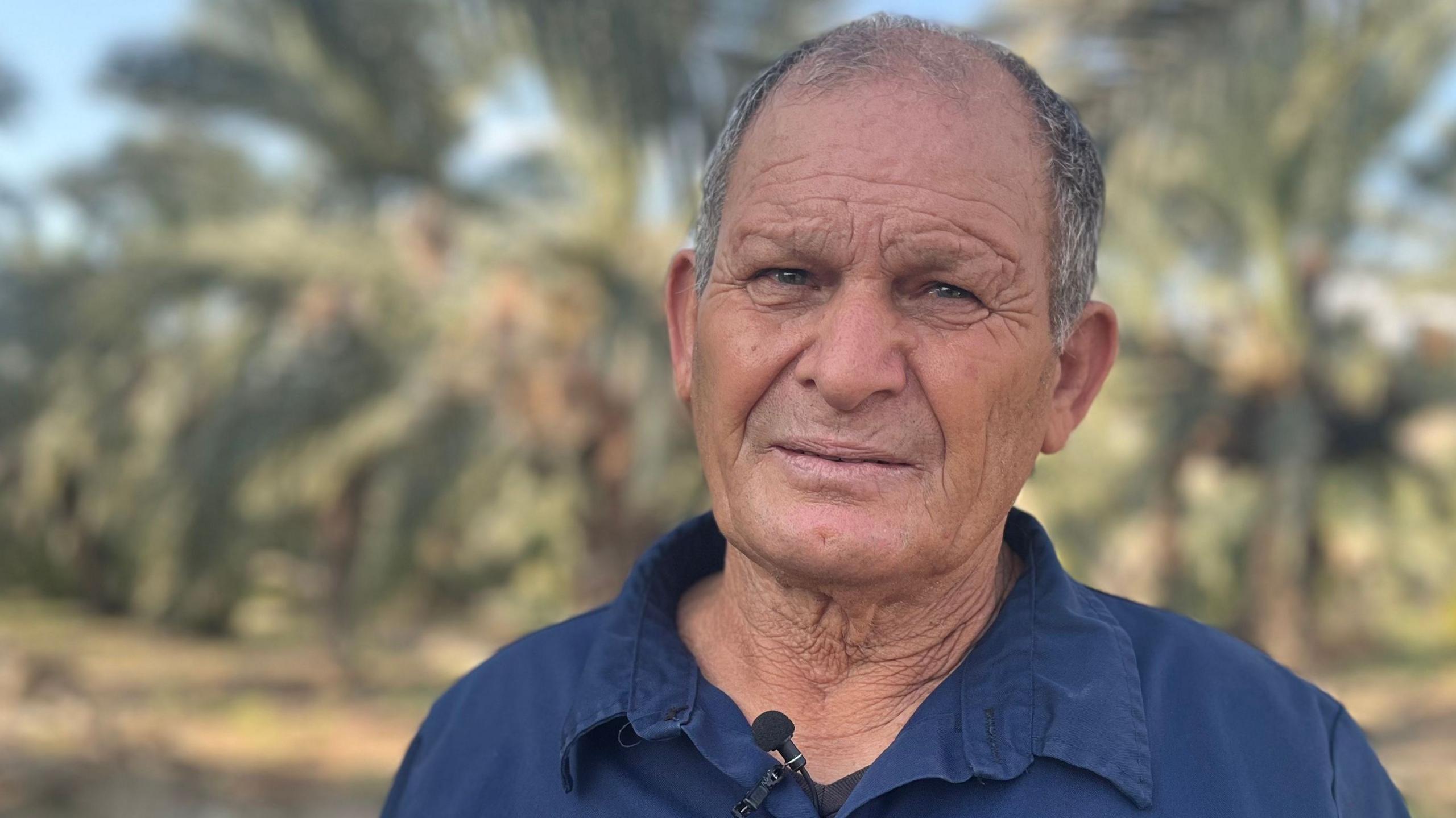Image caption,Settler farmer Avigdor Arbel does not believe Israel will ever give up the Jordan Valley