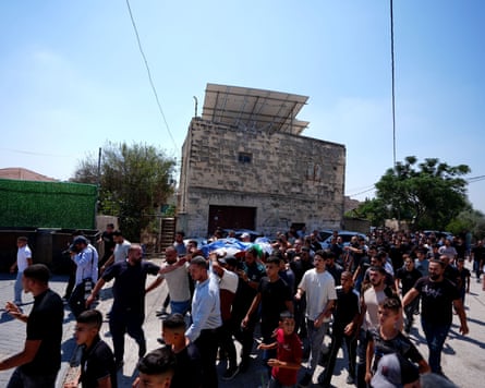 Gideon Sa’ar, Israel’s foreign minister, described the UK’s actions as ‘morally distorted’.Photograph: Abir Sultan/EPA
