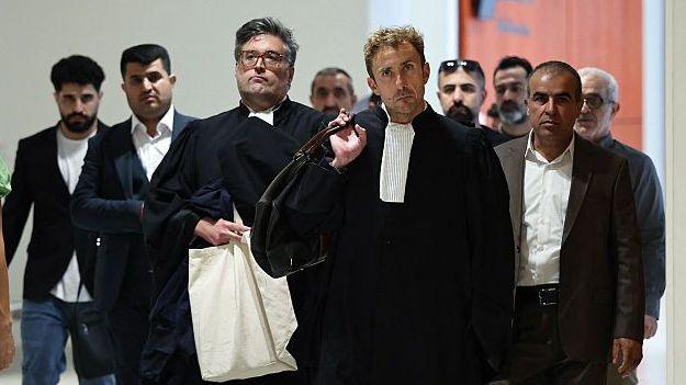 Image caption,Some of the relatives of the victims were pictured arriving at court on Tuesday