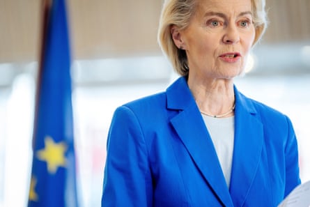 Ursula von der Leyen, the president of the European Commission.Photograph: Mads Claus Rasmussen/Reuters