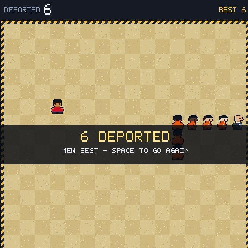 Image caption,In Rio Run, players must "patrol the line along the river" in a Snake-style minigame